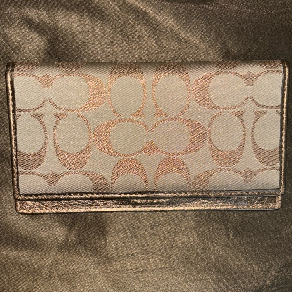 Coach checkbook wallet